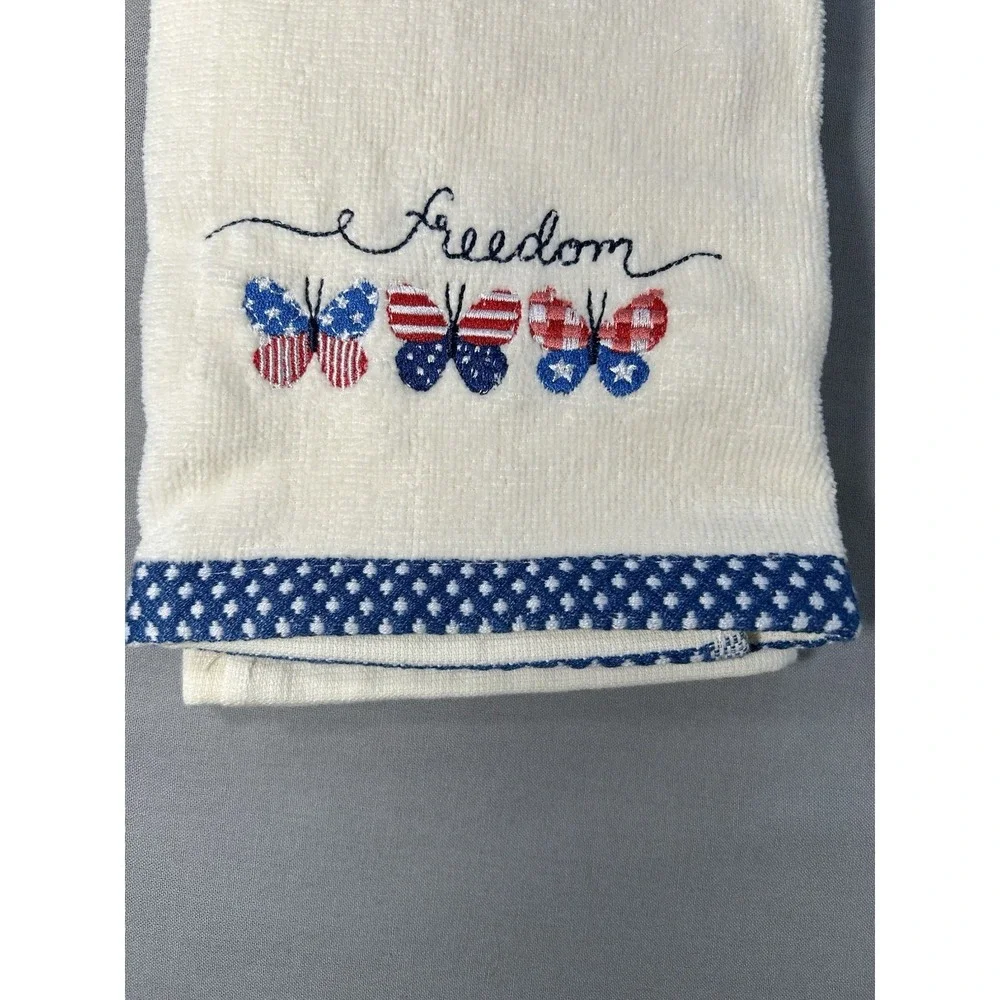 Kohl's OEKO TEX Celebrate Together‎ Americana Freedom hand Towel 16